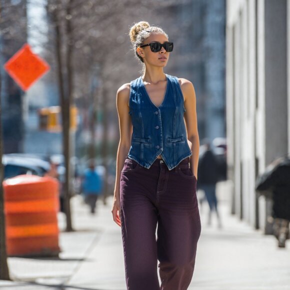 STYLE BUNDLE: NWT YFB Vest + KHY Top + GW ZARA Jeans, S/4 (BB1717B) - Picture 1 of 8